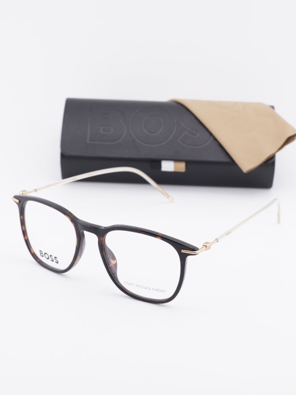 Hugo BOSS 1313 0086 00 Square Eyeglasses 50mm - Havana